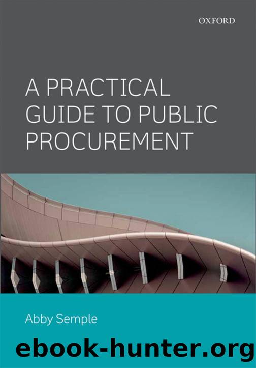 A Practical Guide to Public Procurement by Abby Semple;Mark Cook;