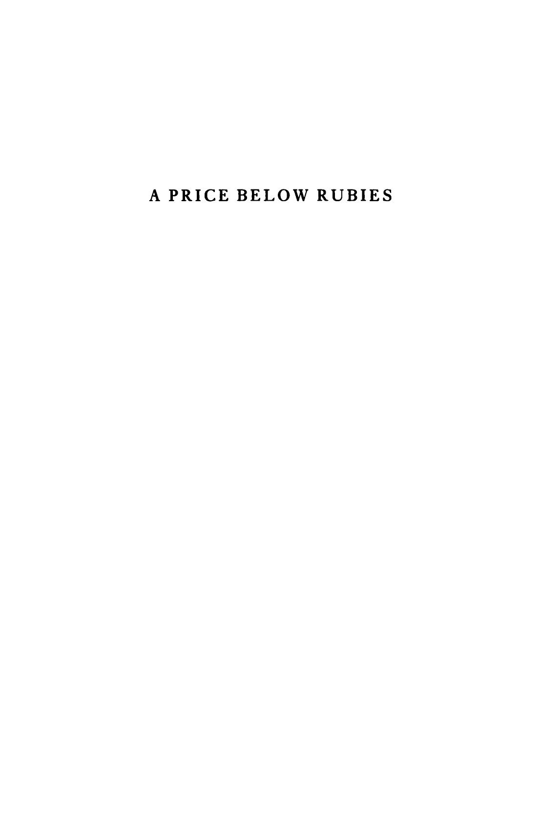 A Price Below Rubies: Jewish Women as Rebels and Radicals by Naomi Shepherd