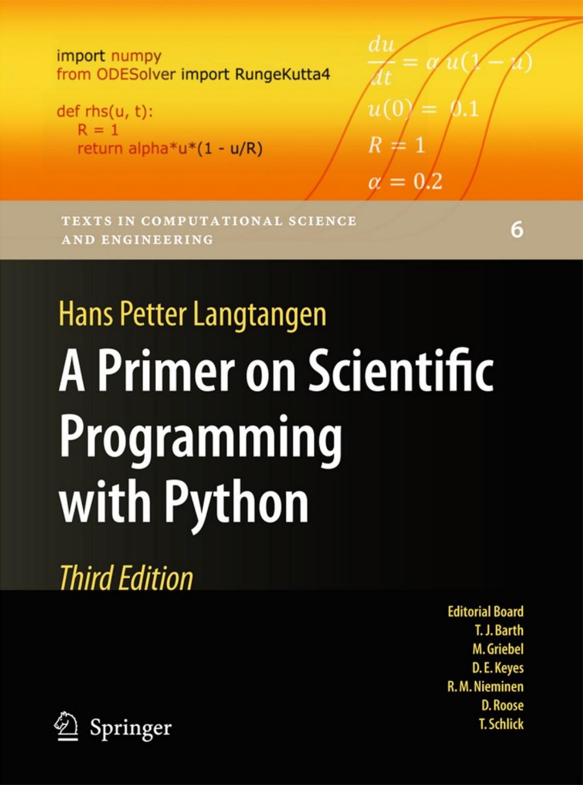 A Primer on Scientfic Programming with Python, Third Edition by Unknown