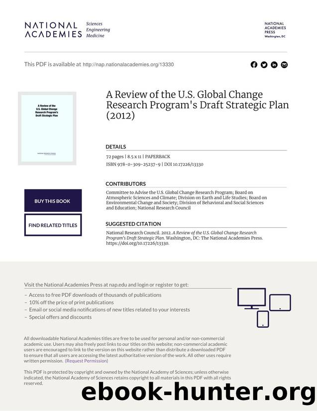A Review of the U.S. Global Change Research Program's Draft Strategic Plan by unknow