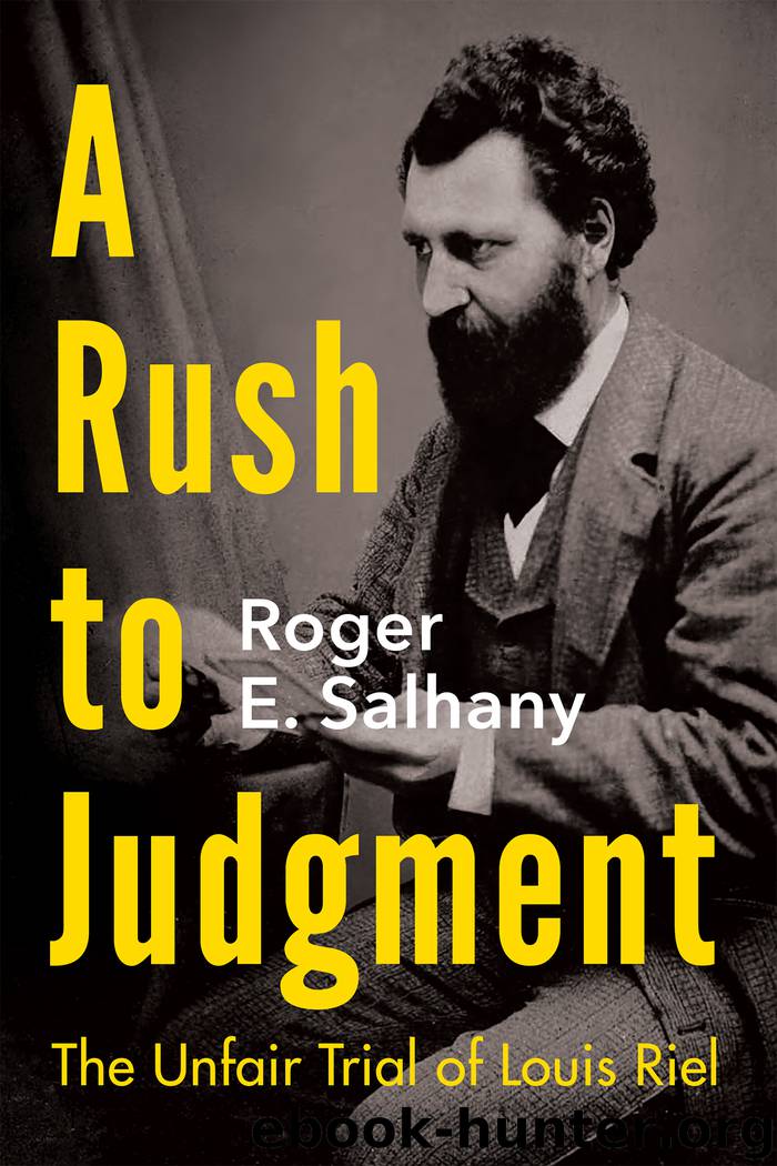 A Rush to Judgment by Roger E. Salhany
