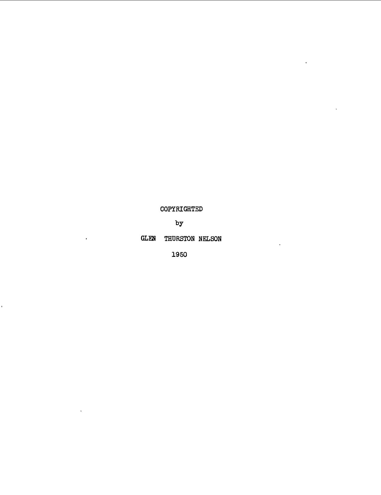 A STUDY OF THE CLASSIFIED SYSTEM OF PRICING MILK UNDER FEDERAL ORDERS WITH PARTICULAR REFERENCE TO THE CHICAGO AND ST. LOUIS MARKETING AREAS by NELSON GLEN THURSTON