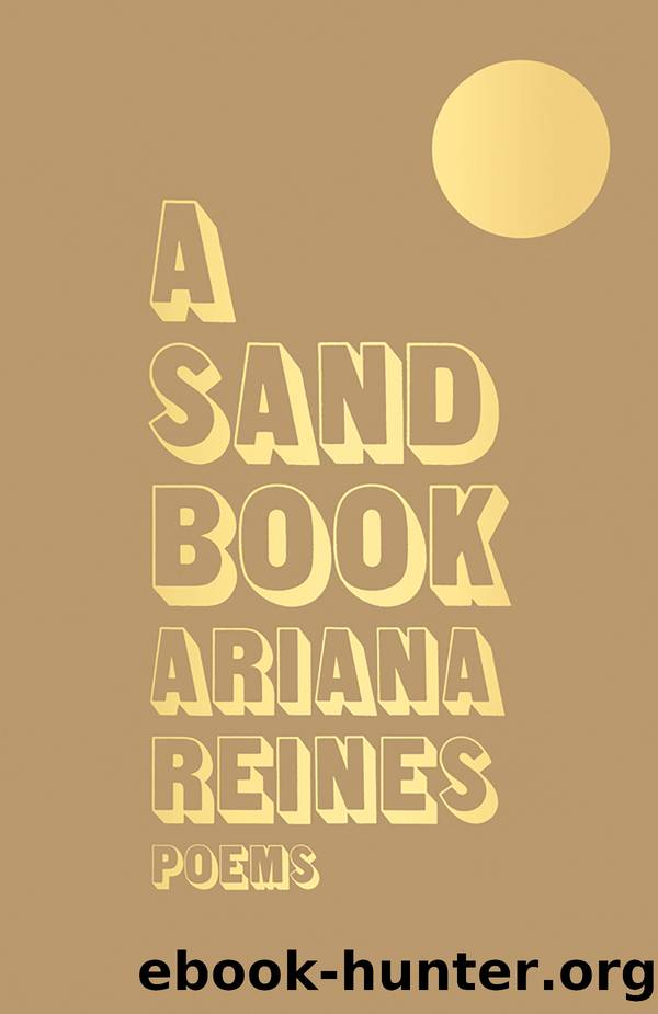 A Sand Book by Ariana Reines