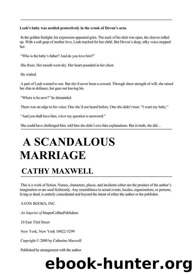 A Scandalous Marriage by Cathy Maxwell - 06 - Marriage 02