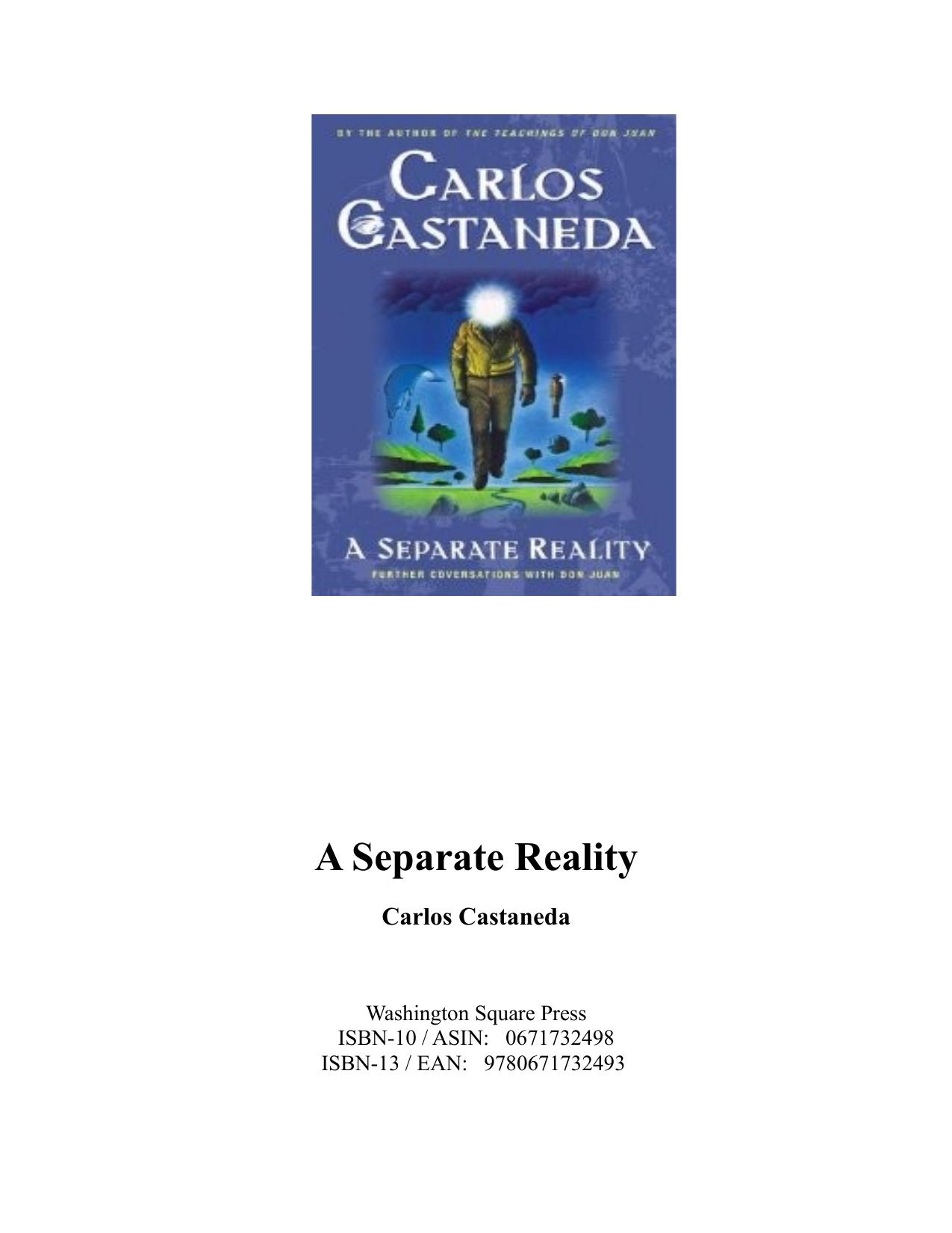 A Separate Reality: Further Conversations with Don Juan by Carlos Castaneda