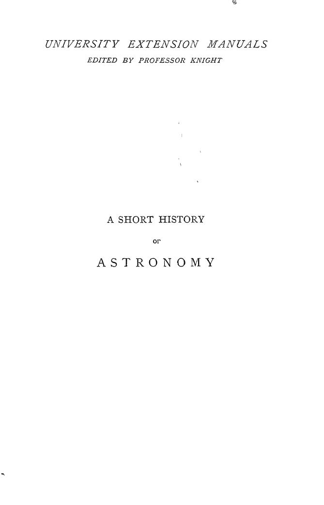 A Short History of Astronomy by Berry М.А