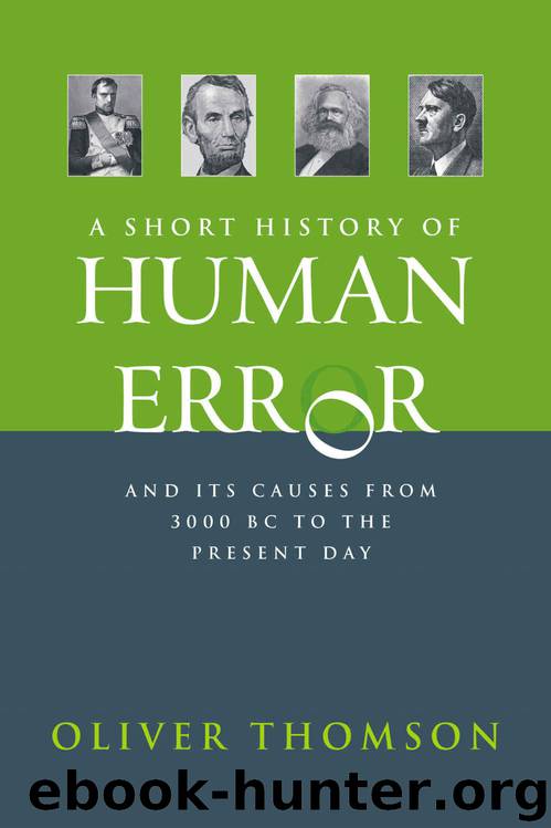 A Short History of Human Error by Oliver Thomson