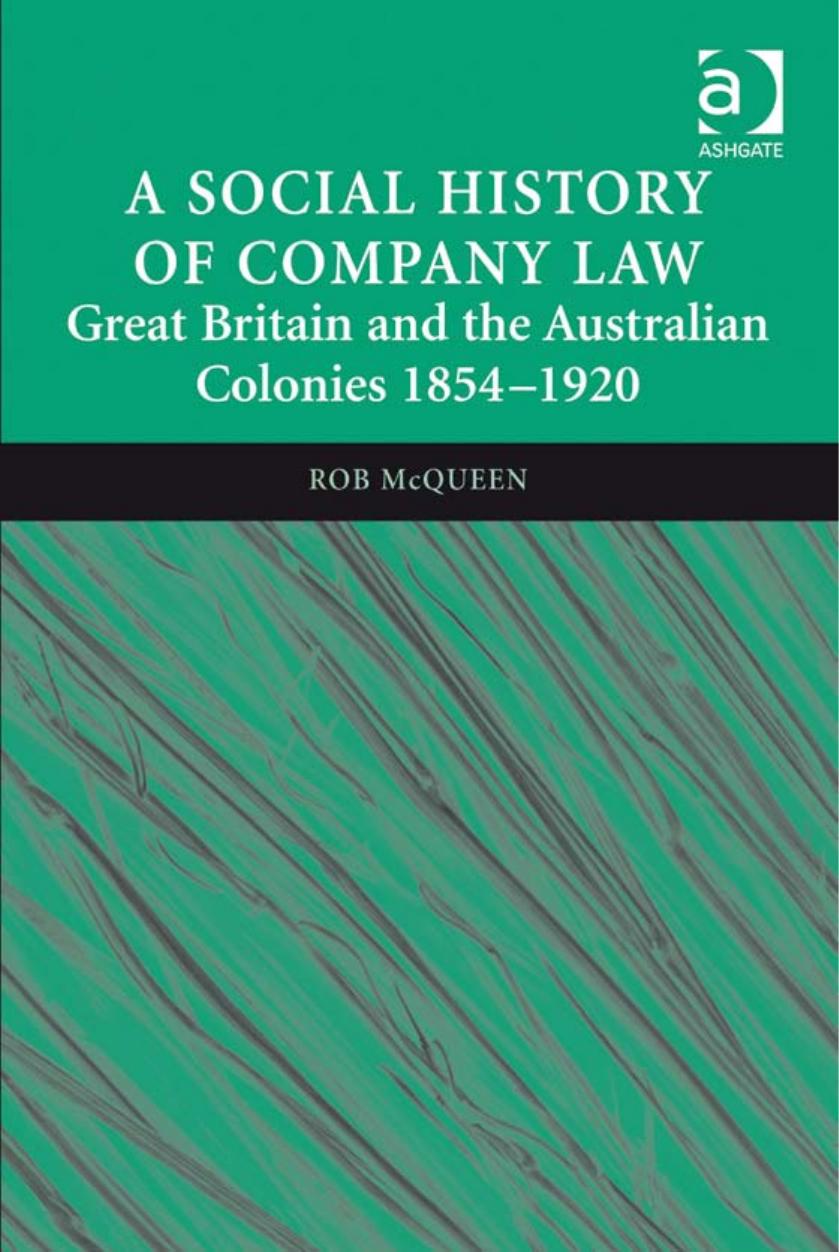 A Social History of Company Law by Rob McQueen