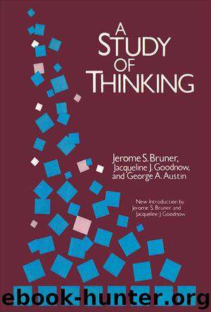 A Study of Thinking by Jerome S. Bruner