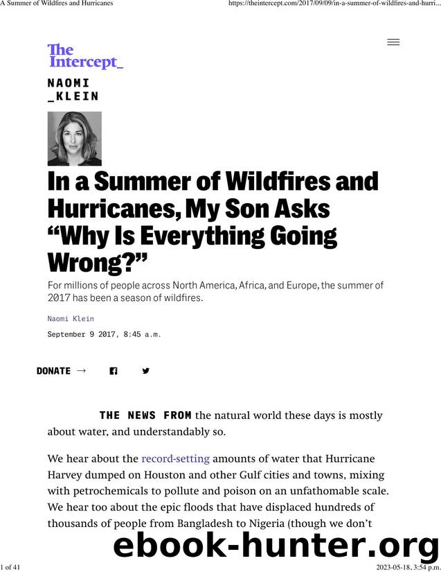 A Summer of Wildfires and Hurricanes by A Summer of Wildfires & Hurricanes (2017)