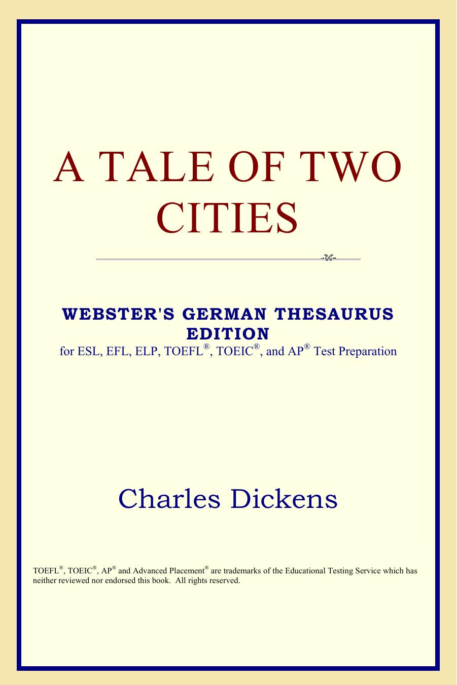 A Tale of Two Cities by Charles Dickens