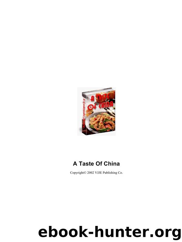 A Taste Of China by Cookbooks