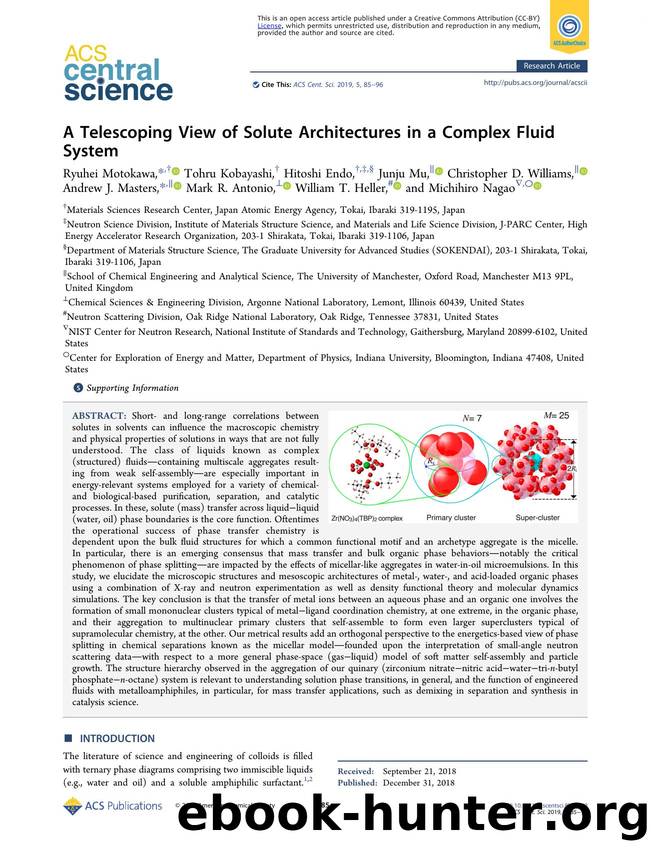 A Telescoping View of Solute Architectures in a Complex Fluid System by unknow