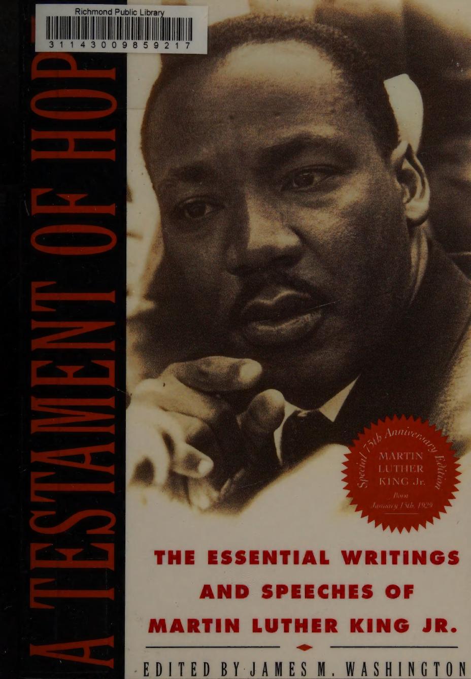 A Testament of Hope: The Essential Writings and Speeches by Martin Luther King