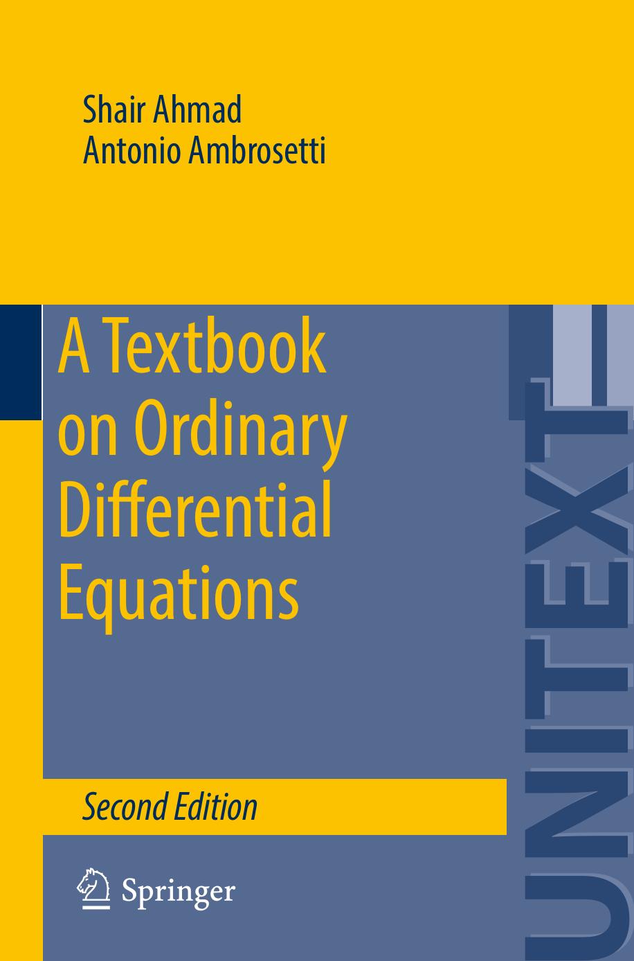 A Textbook on Ordinary Differential Equations 2ed [2015] by Unknown
