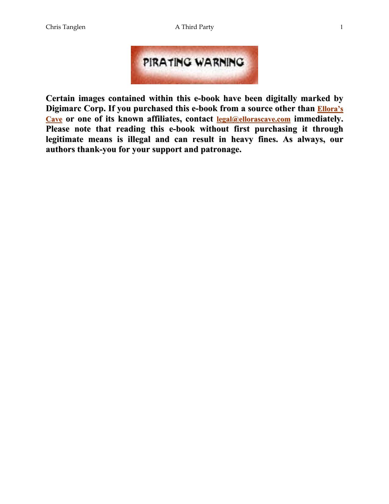 A Third Party by Chris Tanglen