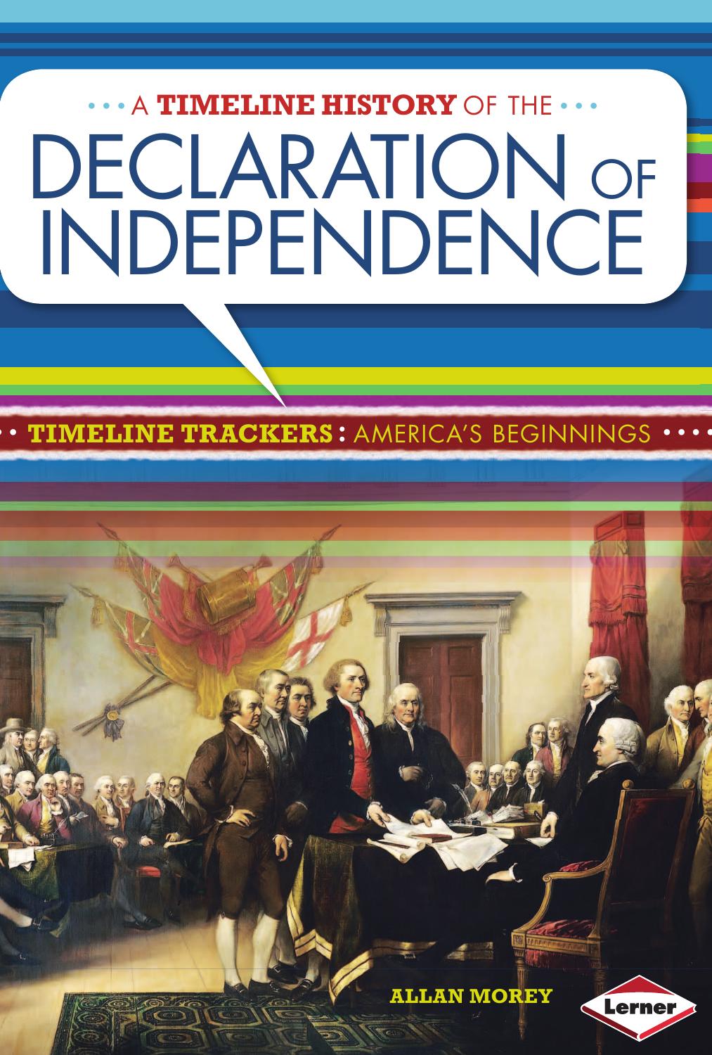 A Timeline History of the Declaration of Independence by Allan Morey