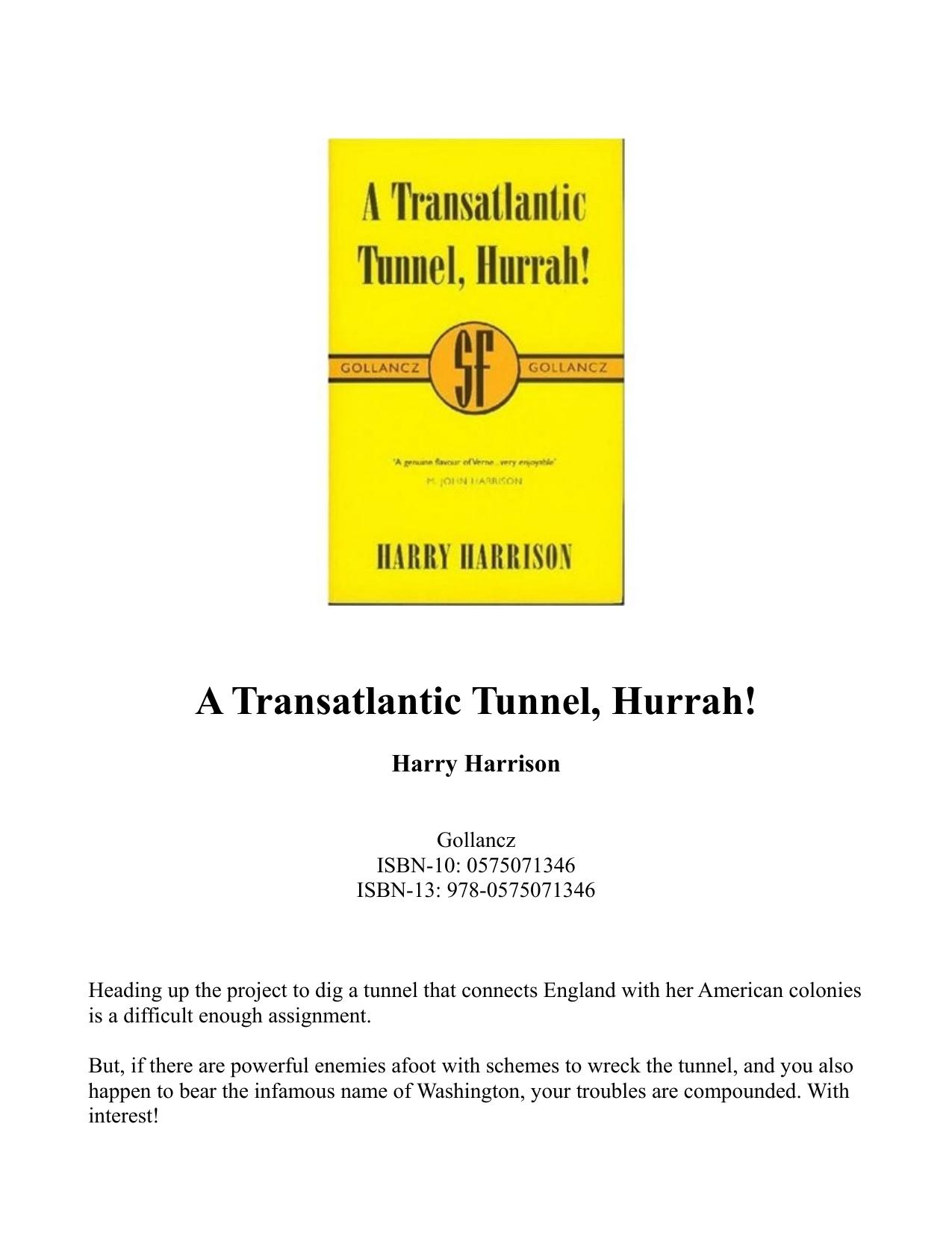 A Transatlantic Tunnel, Hurrah! by Harry Harrison