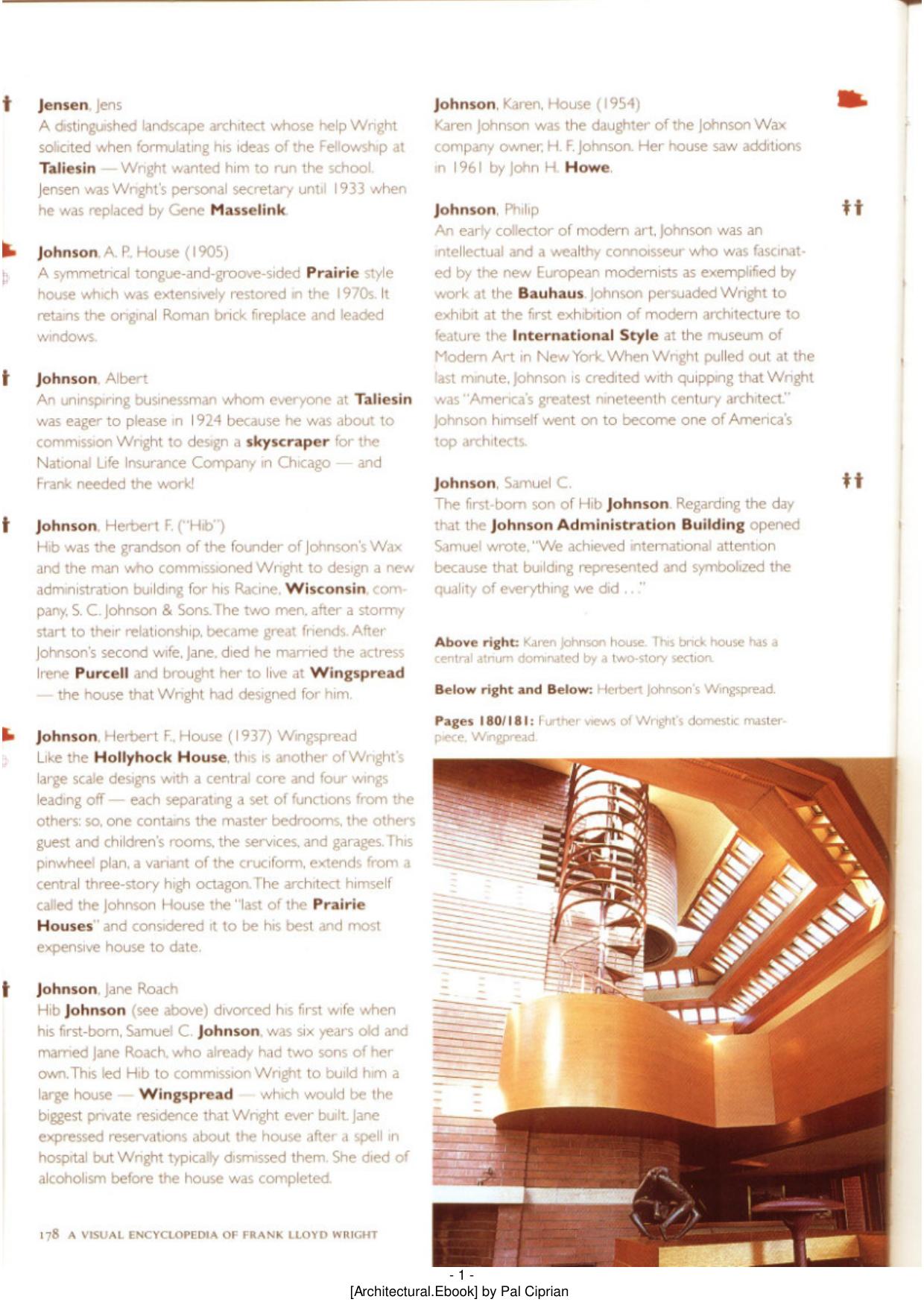 A Visual Encyclopedia of Frank Llyod Wright by Frank Lloyd Wright