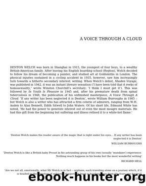 A Voice Through a Cloud by Denton Welch