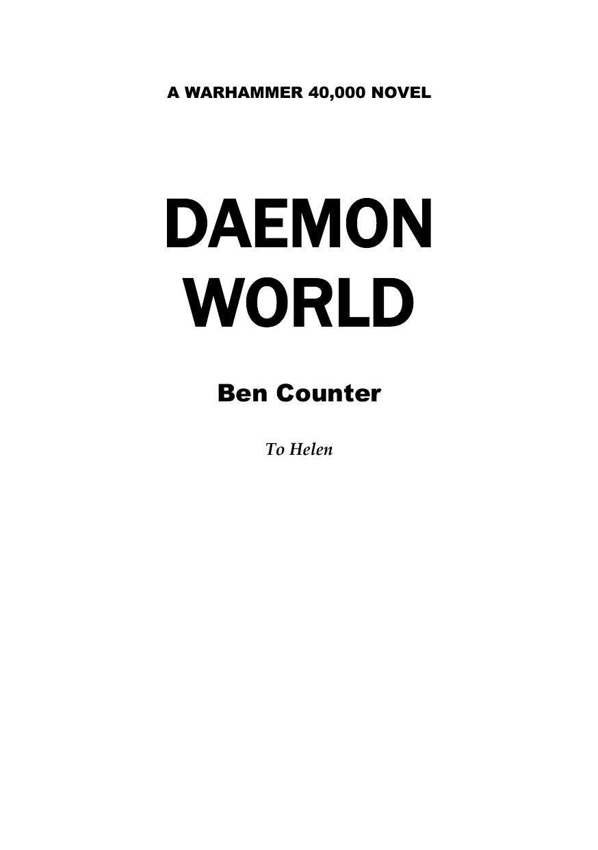 A WARHAMMER 40,000 NOVEL by User