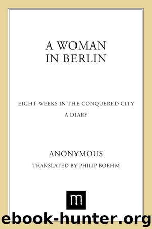 A Woman in Berlin by Anonymous
