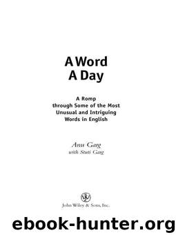 A Word a Day by Anu Garg & Garg Suti