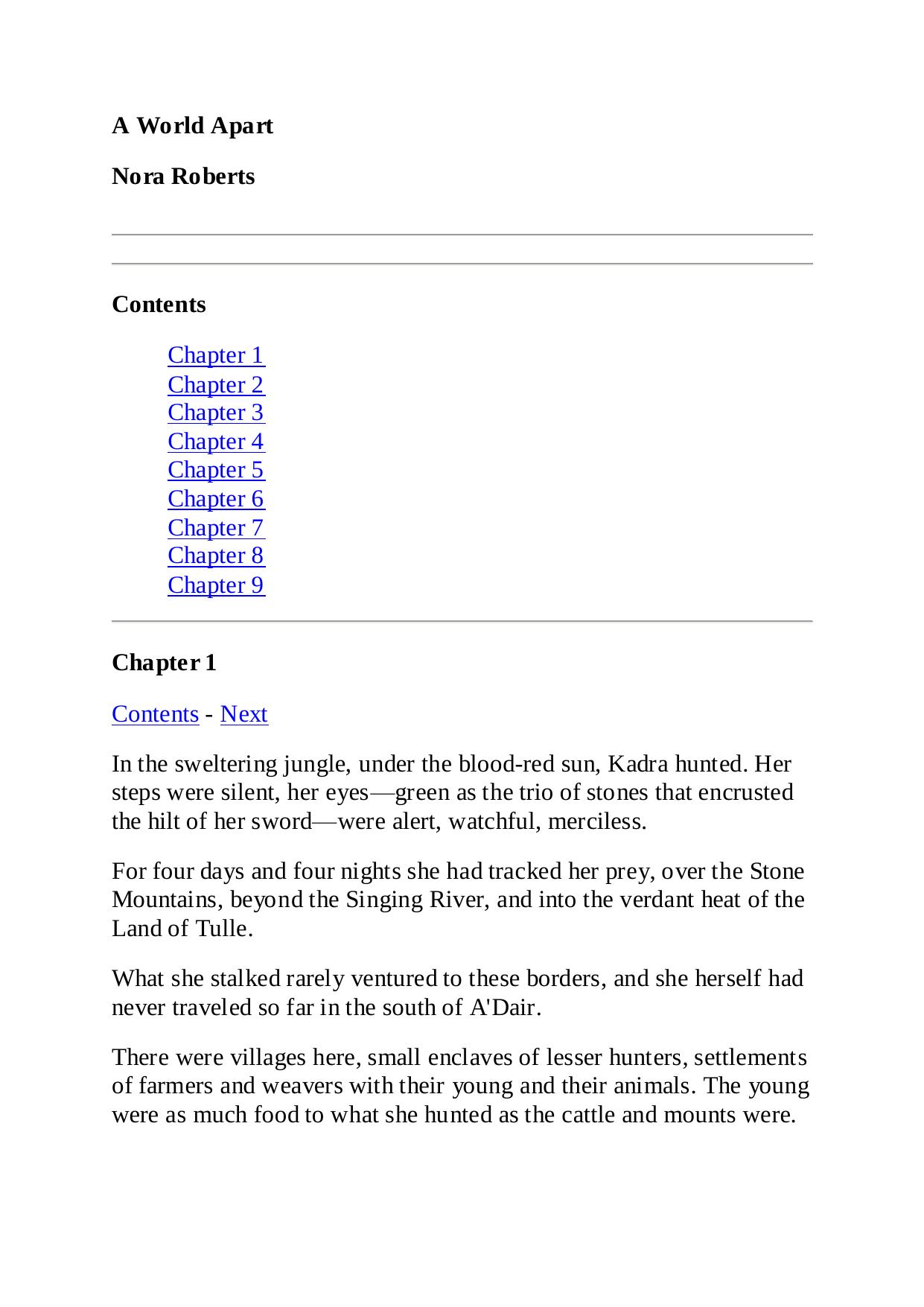 A World Apart-Once Upon A Kiss-Nora Roberts(2002) by Nichole Archer