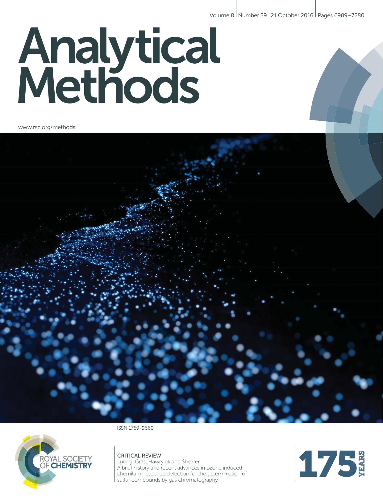 A brief history and recent advances in ozone induced chemiluminescence detection for the determination of sulfur compounds by gas chromatography by Jim Luong & Ronda Gras & Myron Hawryluk & Randall Shearer
