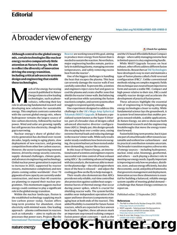 A broader view of energy by Unknown