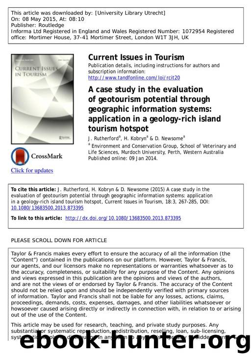 A case study in the evaluation of geotourism potential through geographic information systems: application in a geology-rich island tourism hotspot by J. Rutherford