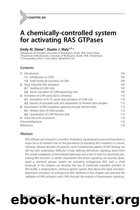 A chemically-controlled system for activating RAS GTPases by Emily M. Dieter & Dustin J. Maly