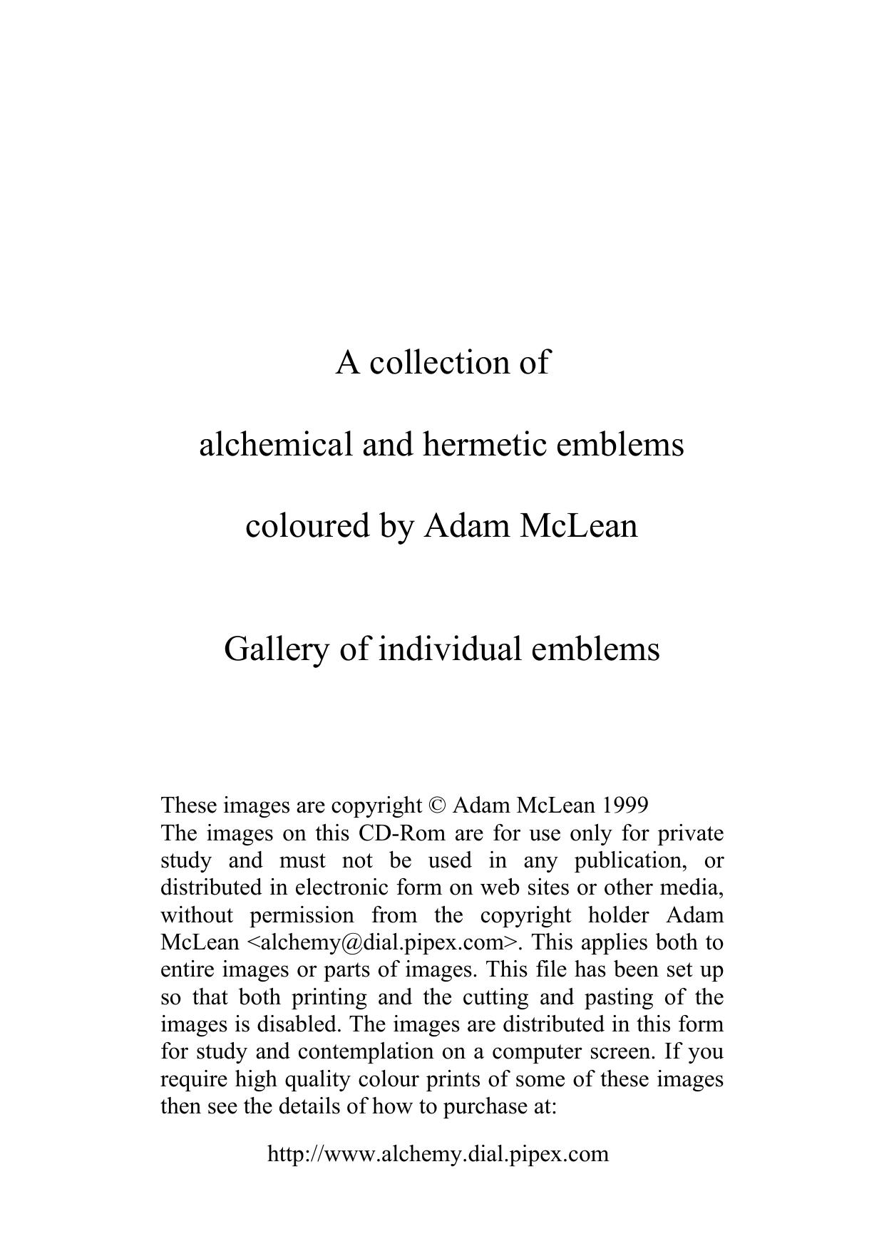 A collection of by Adam McLean