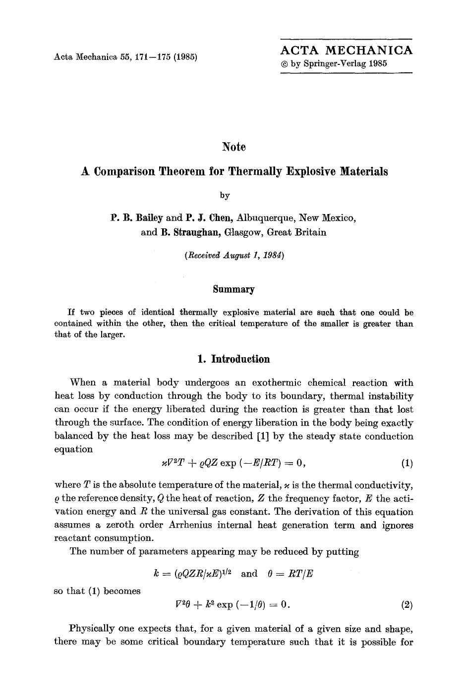 A comparison theorem for thermally explosive materials by Unknown