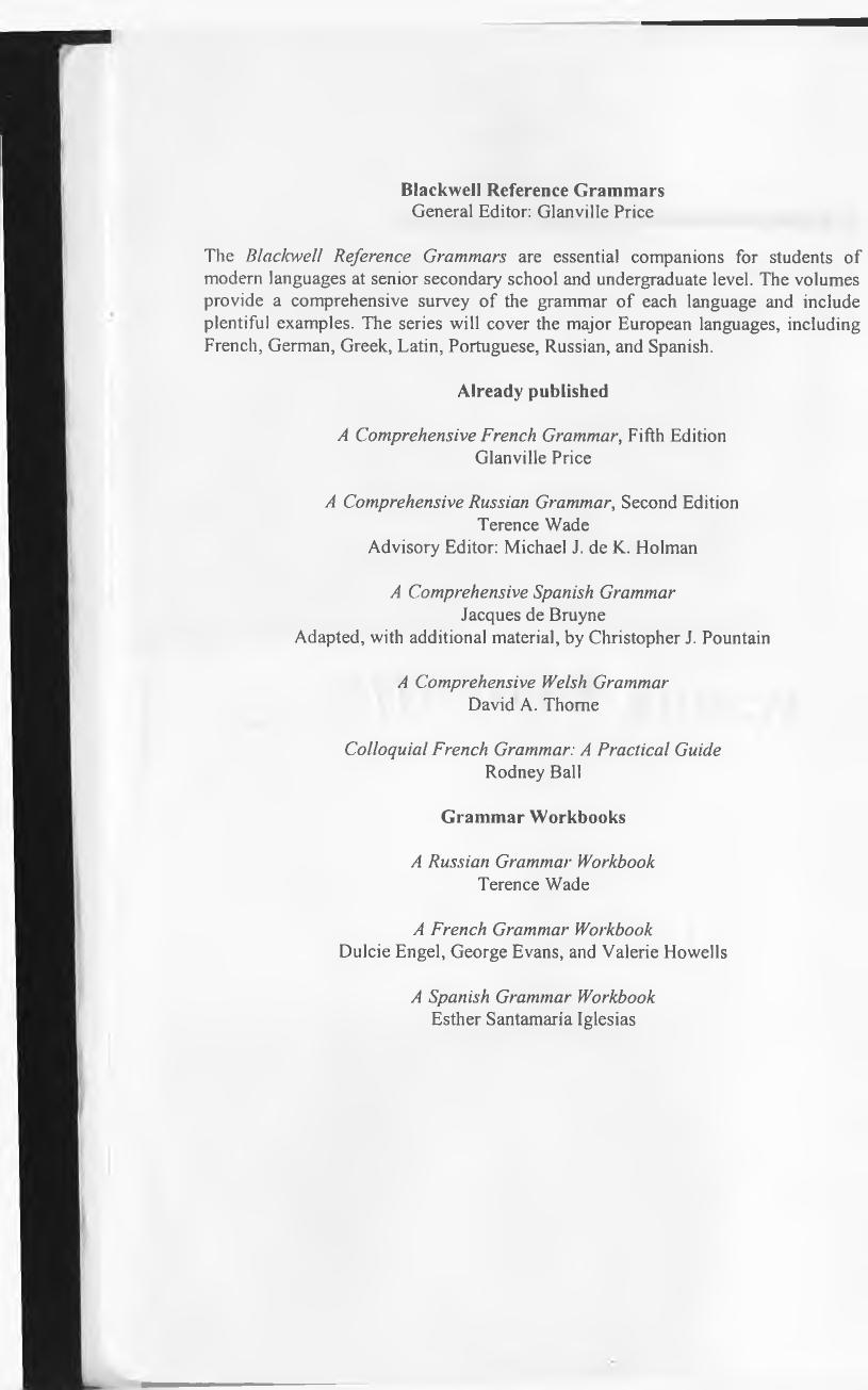 A comprehensive Spanish grammar by Jacques de Bruyne