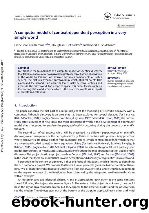 A computer model of context-dependent perception in a very simple world by Francisco Lara-Dammer & Douglas R. Hofstadter & Robert L. Goldstone