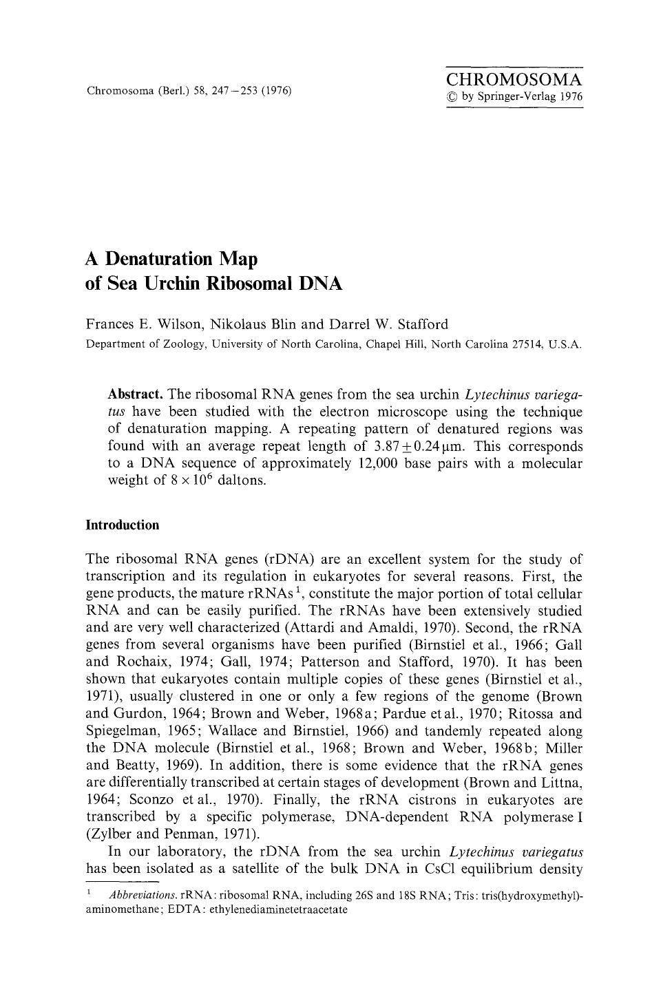A denaturation map of sea urchin ribosomal DNA by Unknown