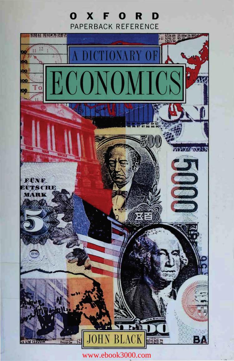 A dictionary of economics by Black John