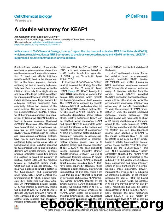A double whammy for KEAP1 by Jan Gerhartz & Radosław P. Nowak