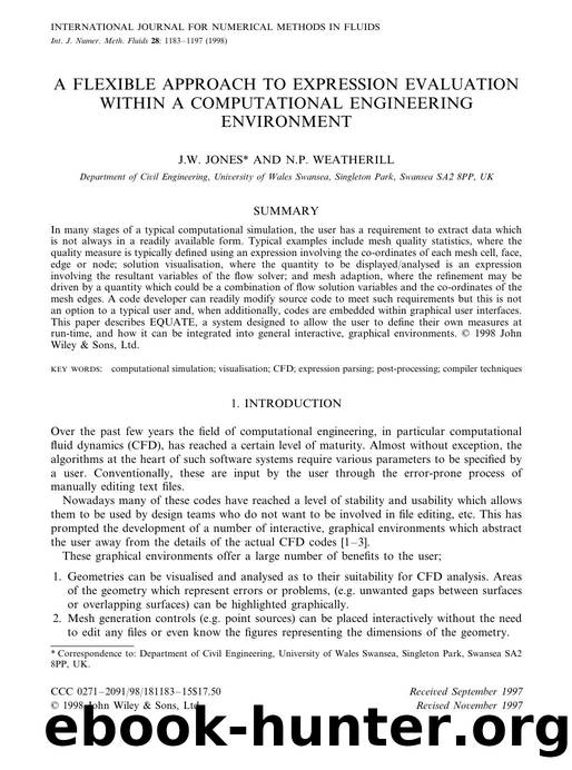 A flexible approach to expression evaluation within a computational engineering environment by Unknown