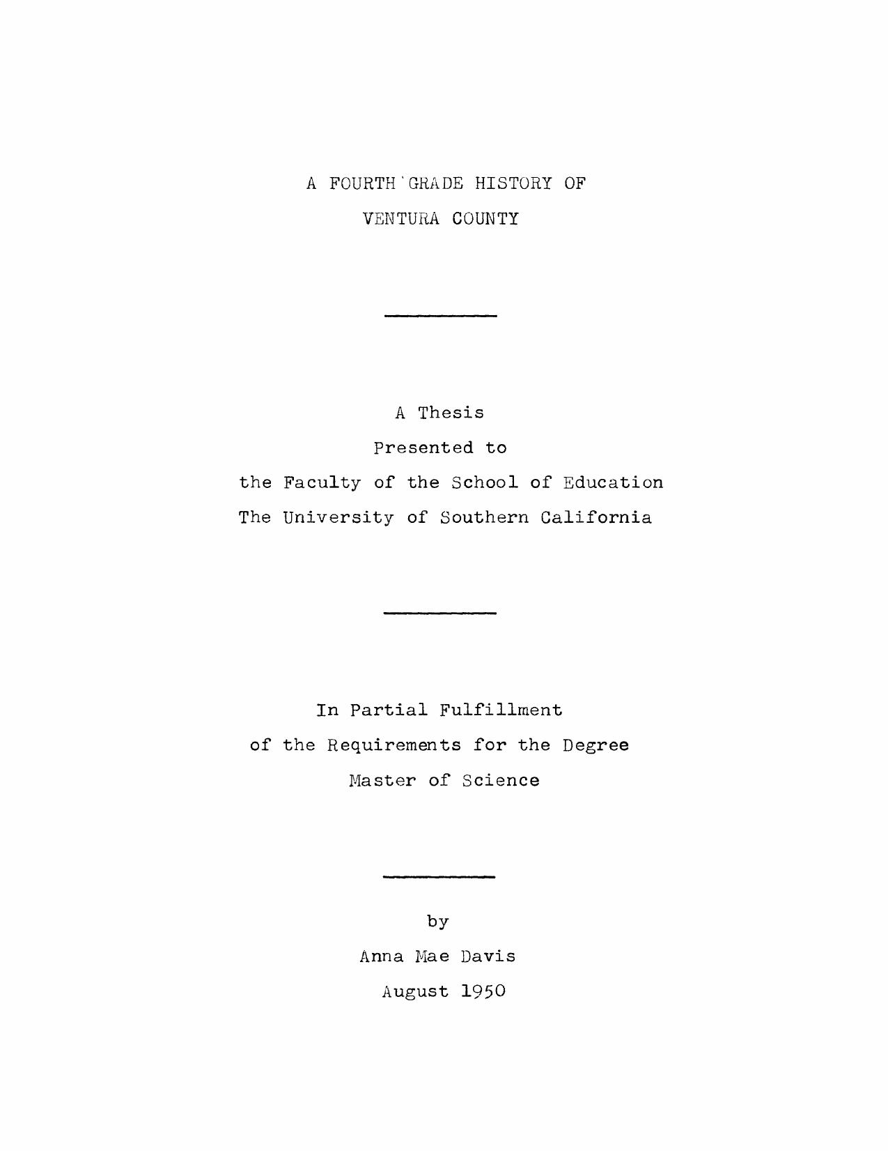 A fourth grade history of Ventura County by Davis Anna Mae