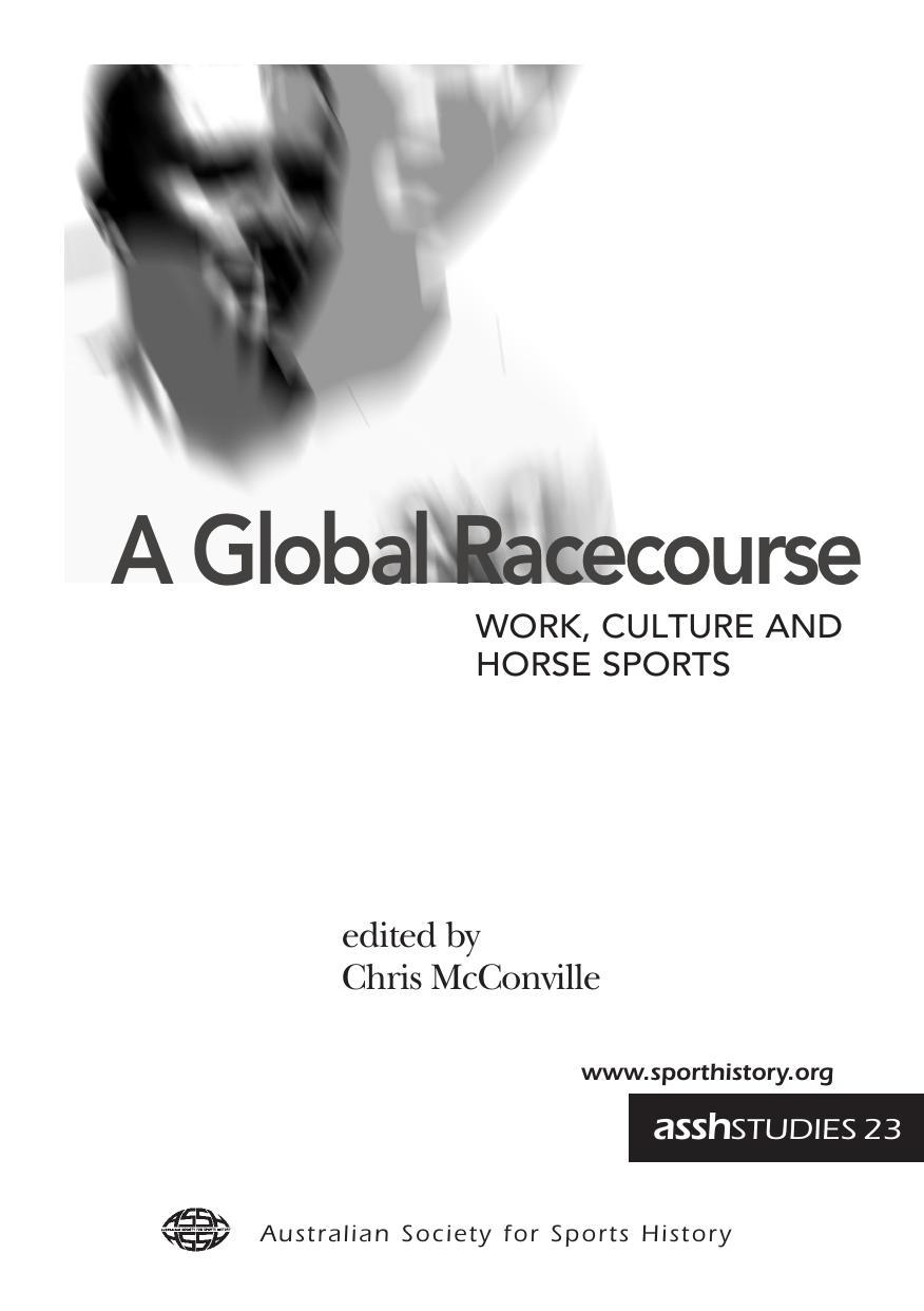A global racecourse : work, culture and horse sports by McConville Chris