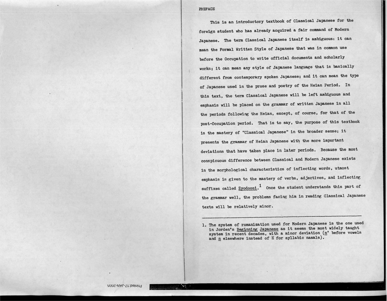 A grammar of classical Japanese by Akira Komai