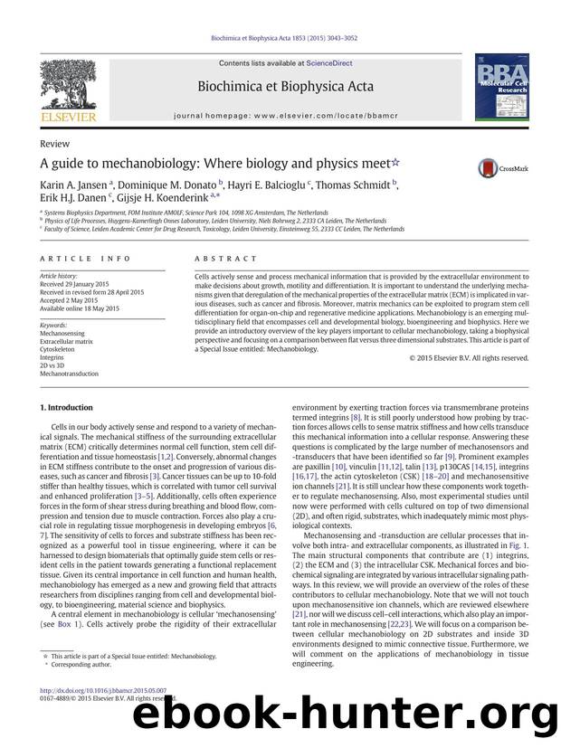 A guide to mechanobiology: Where biology and physics meet by unknow