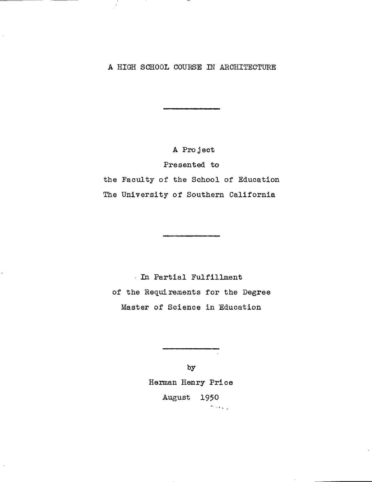 A high school course in architecture by Price Herman Henry