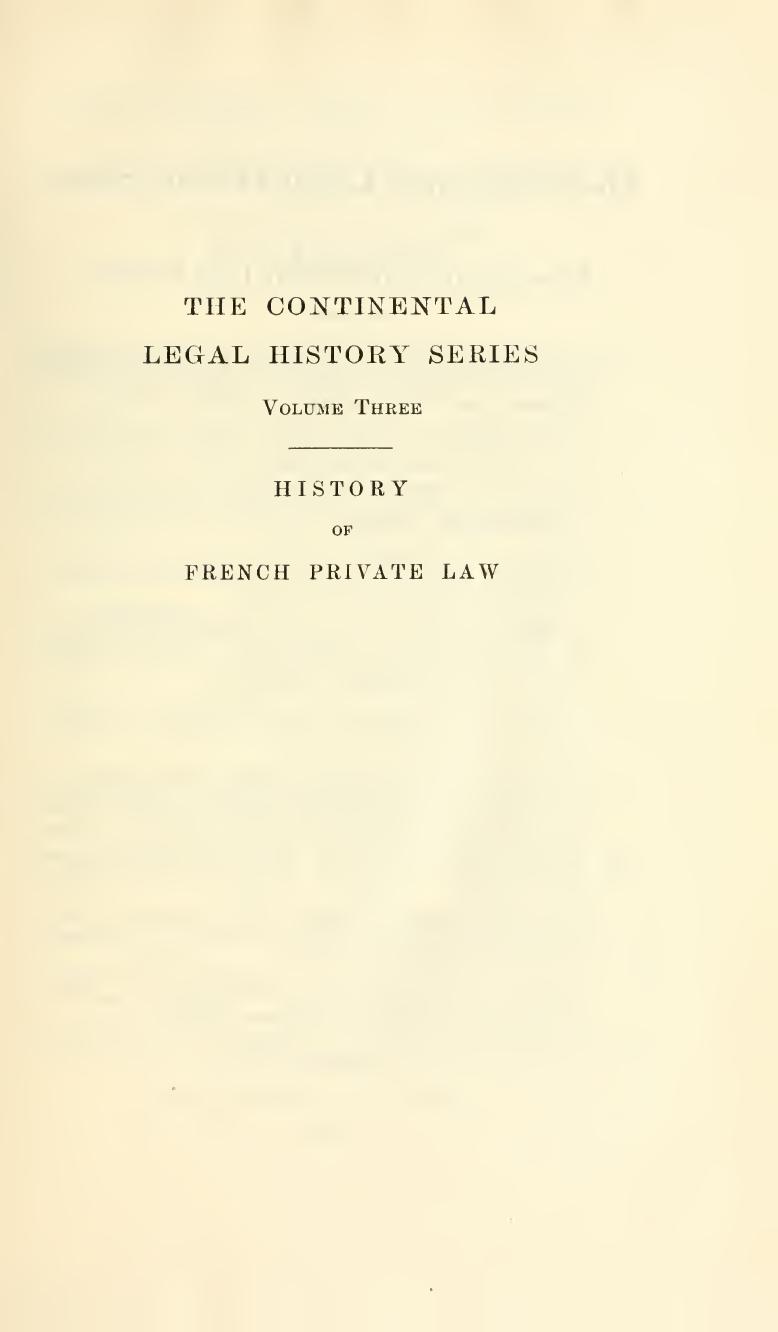A history of French private law by Jean Brissaud