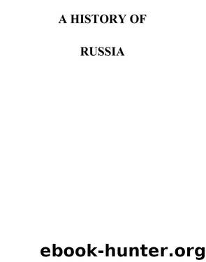 A history of Russia by Riazanovsky