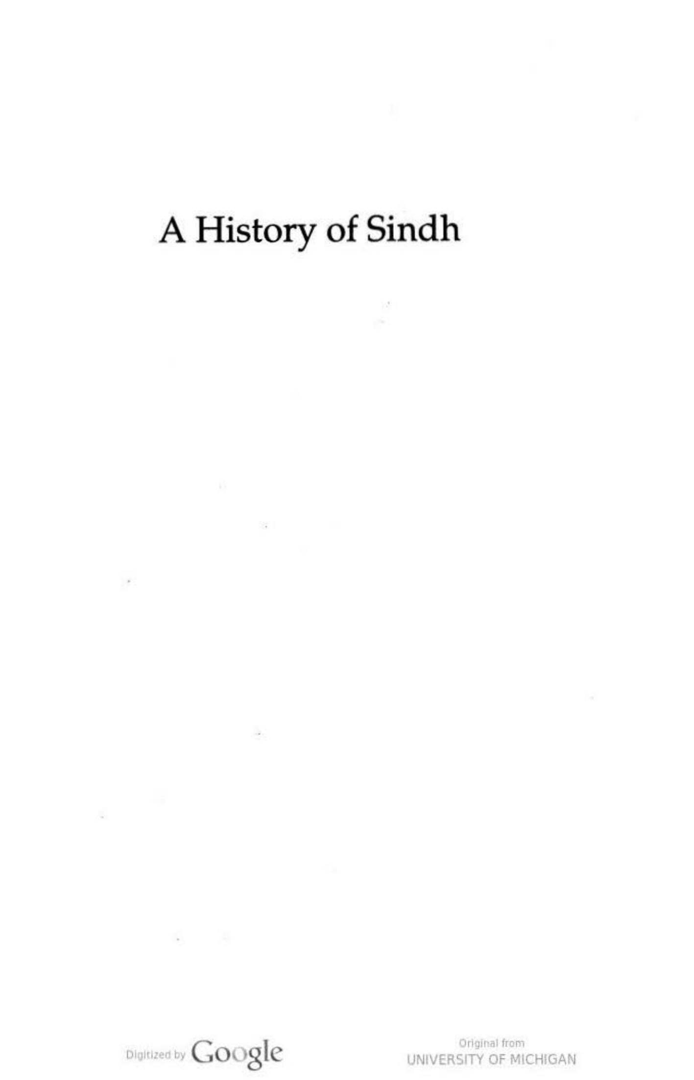 A history of Sindh by Suhail Zaheer Lari