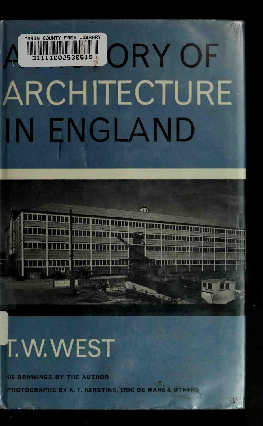 A history of architecture in England by T. W West