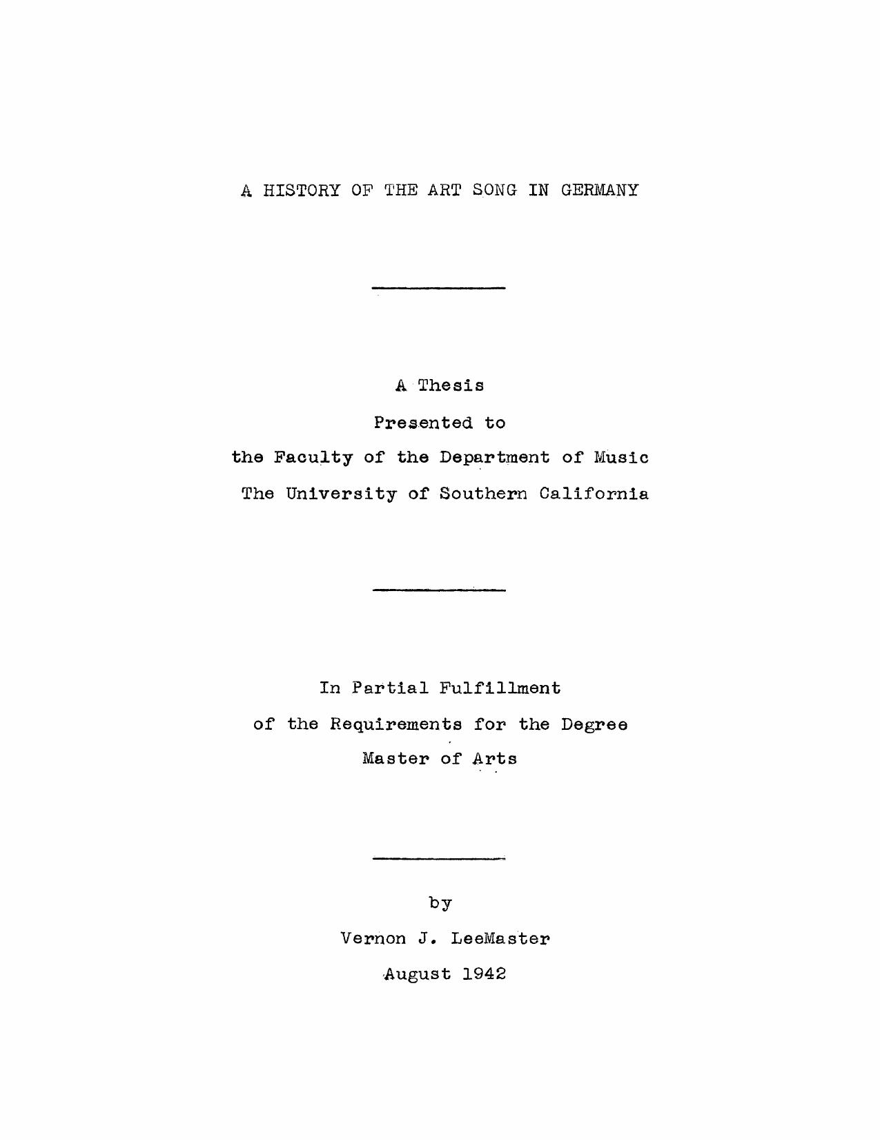 A history of the art song in Germany by LeeMaster V. J